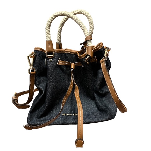 Michael Kors Bags Michael Kors Blakely Large Denim Bucket Bag